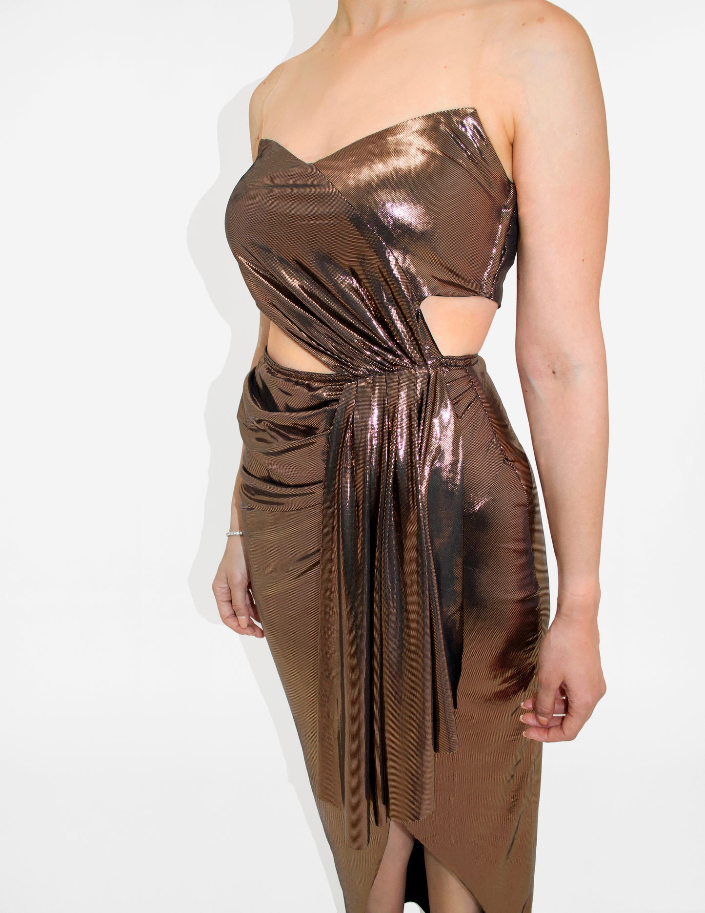 Sleeveless Cut Out Gown