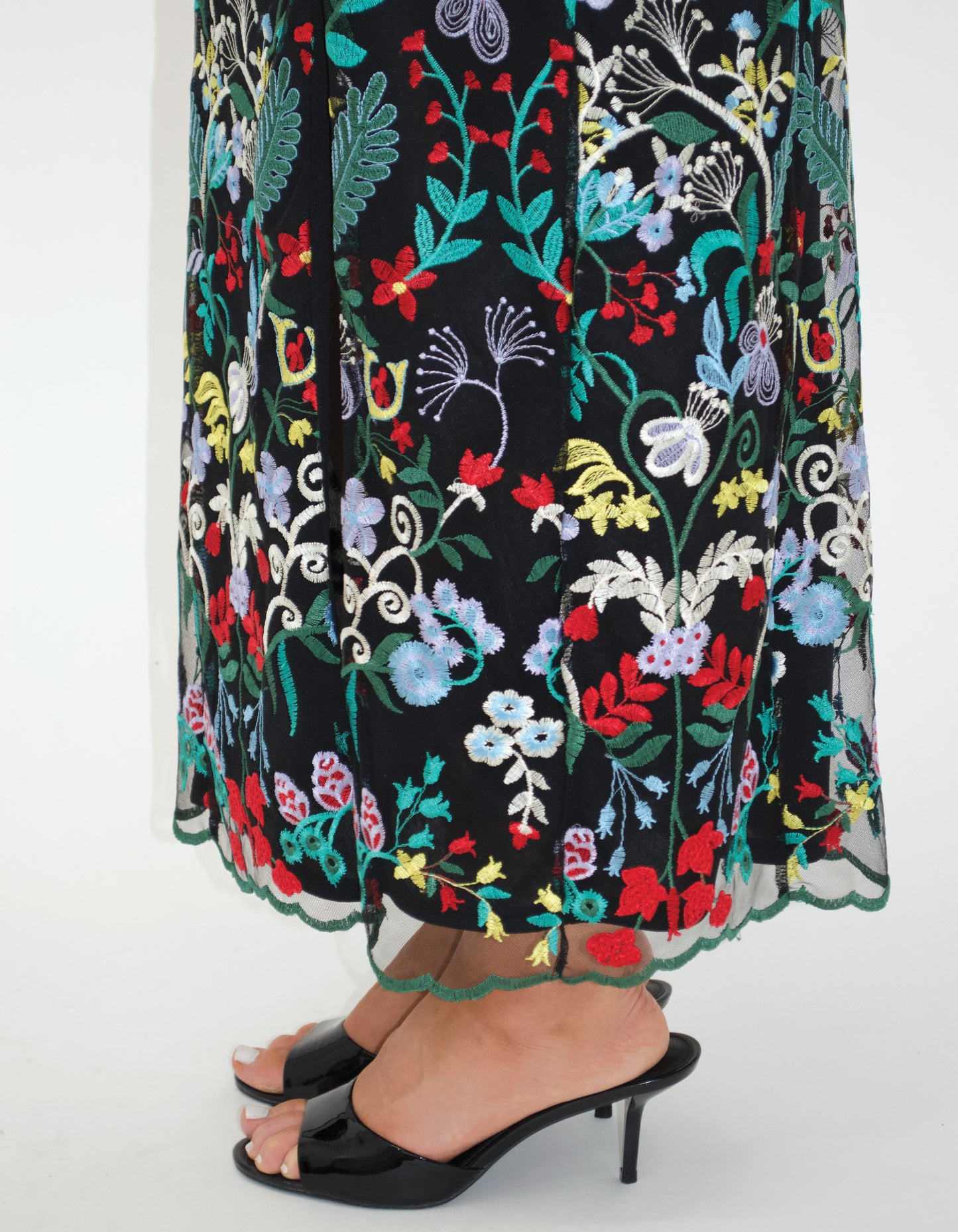 Bow Embroidered Maxi