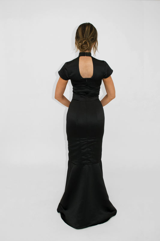 Black Gem Mermaid Gown