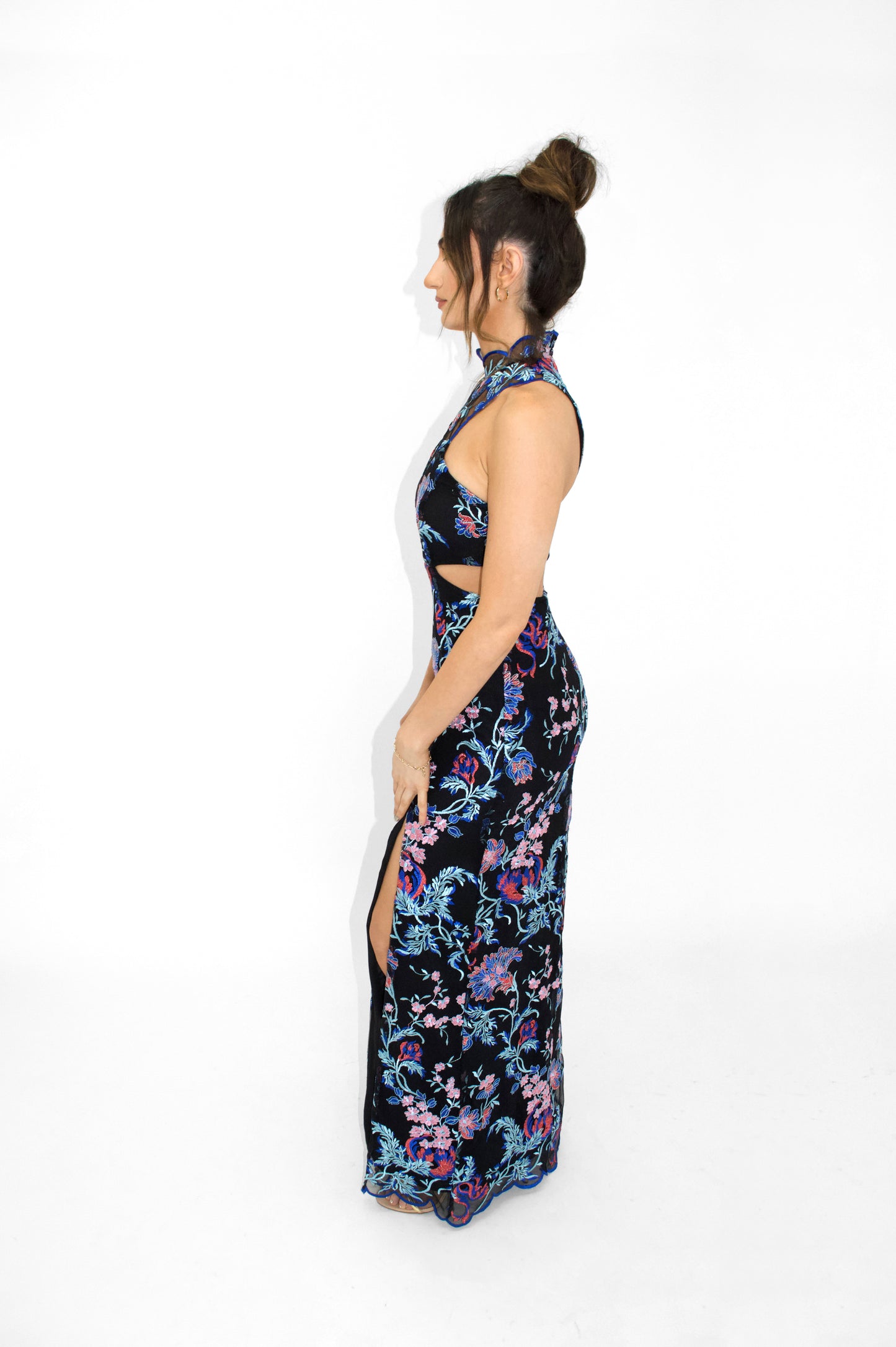 Opal Embroidered Gown