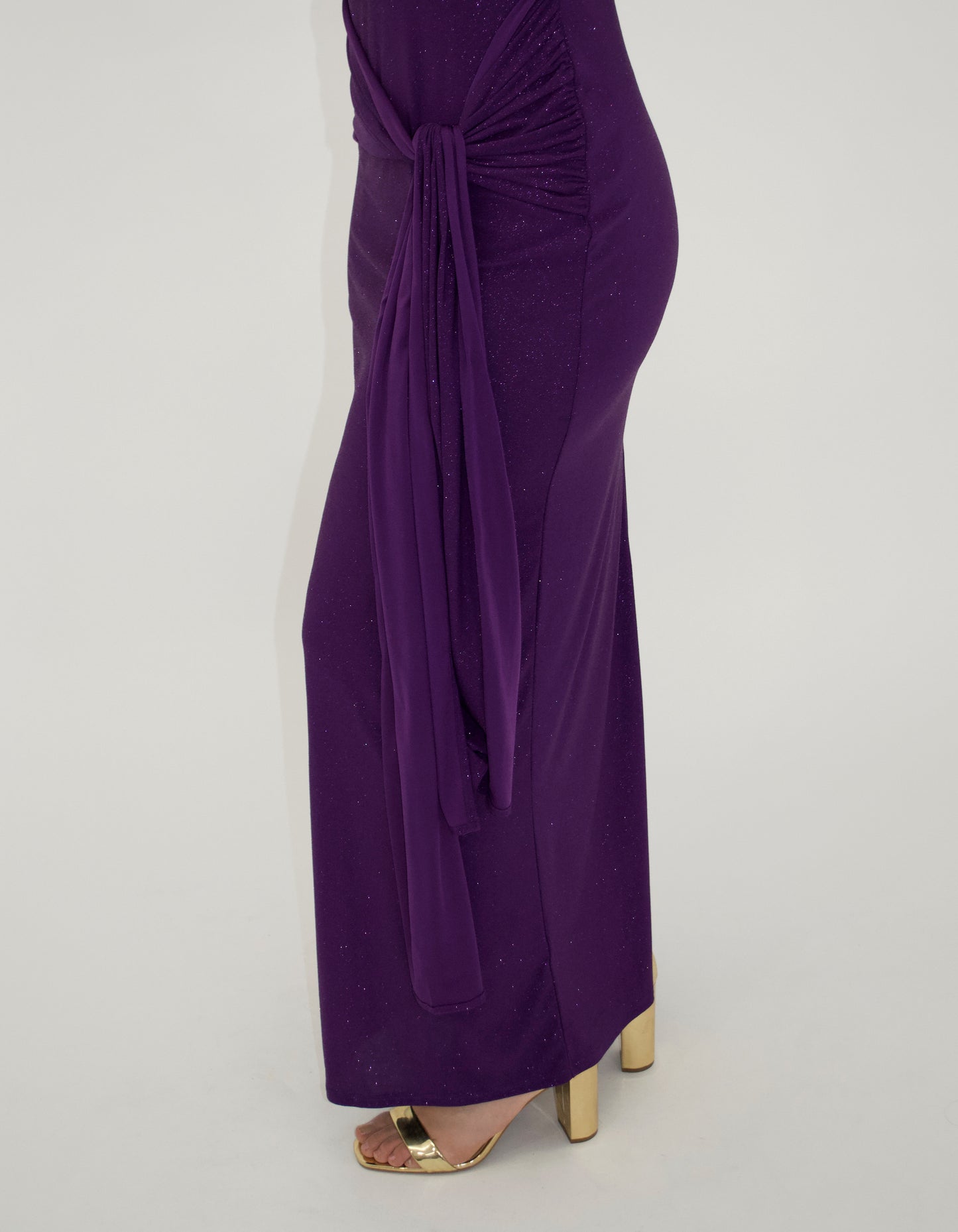 Amethyst Tie Front Maxi