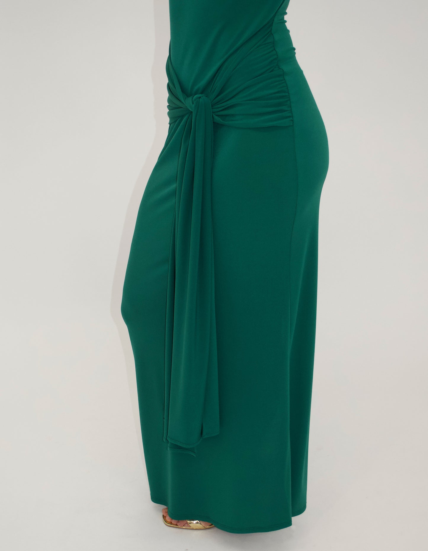 Emerald Tie Front Maxi