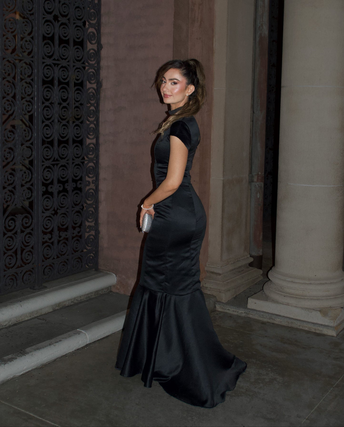 Black Gem Mermaid Gown