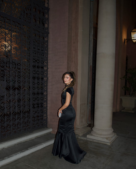 Black Gem Mermaid Gown