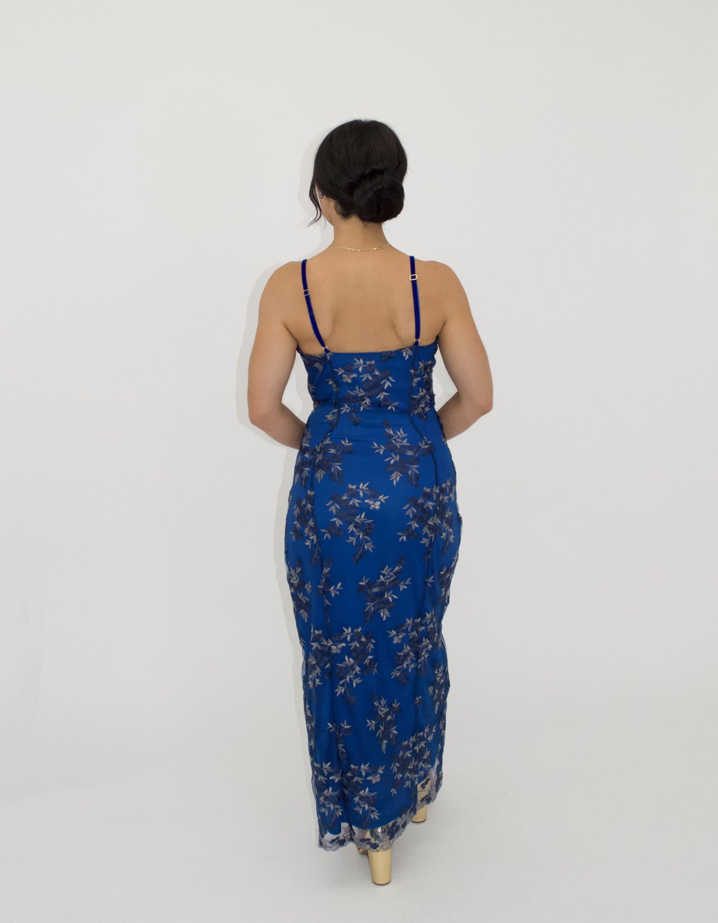 Sapphire Bow Embroidered Maxi