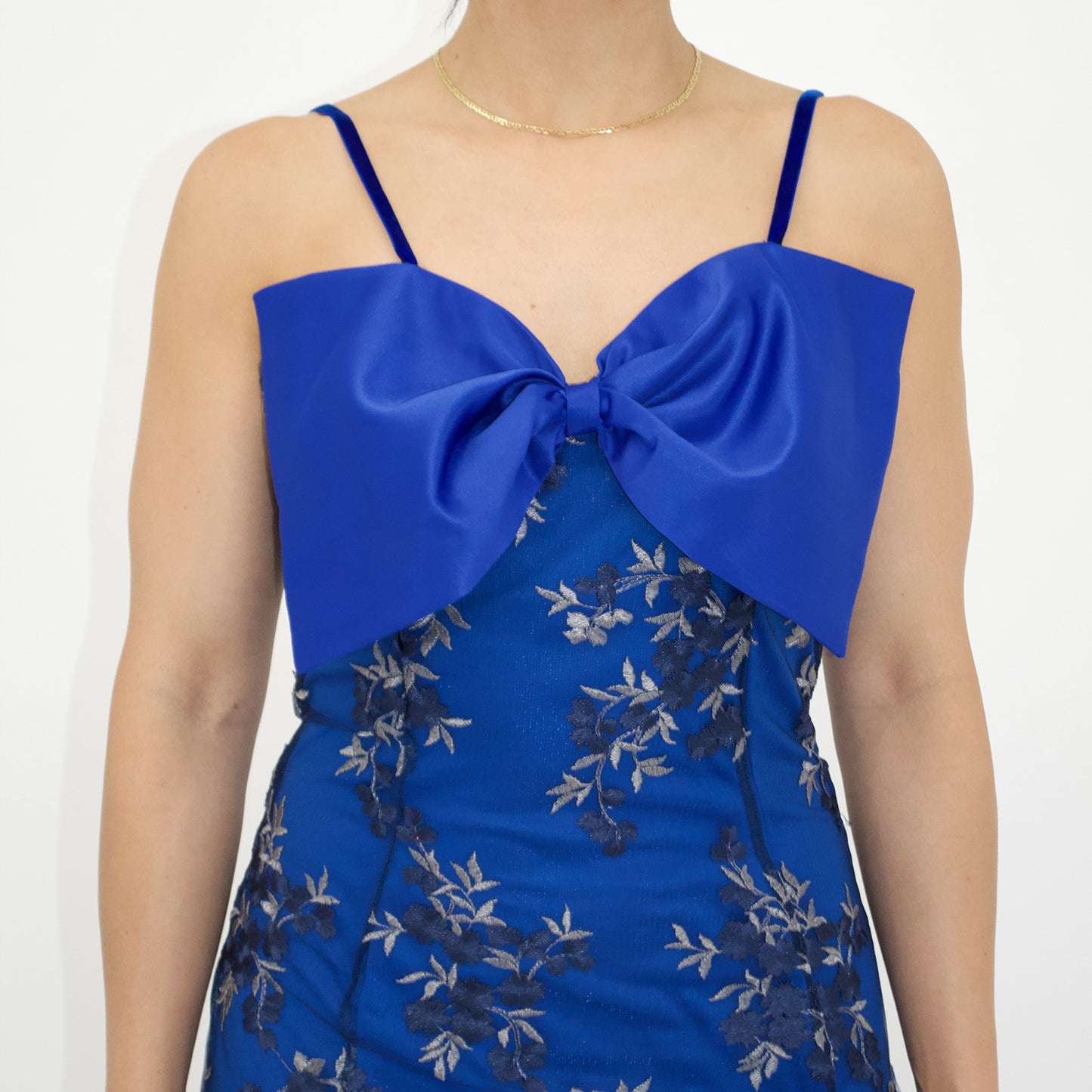 Sapphire Bow Embroidered Maxi
