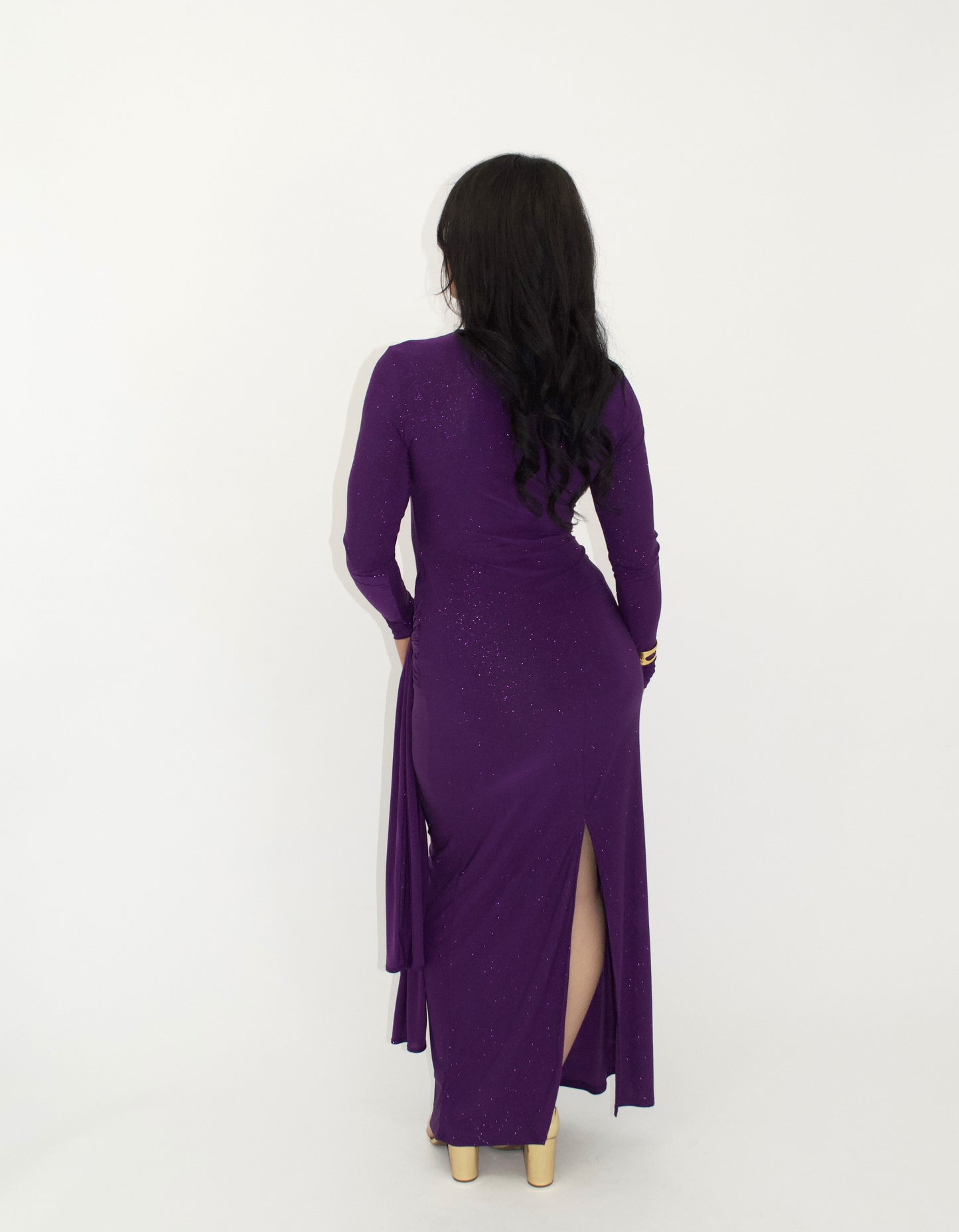 Amethyst Tie Front Maxi