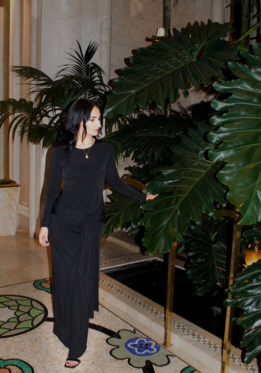 Sev Tie Front Maxi Dress