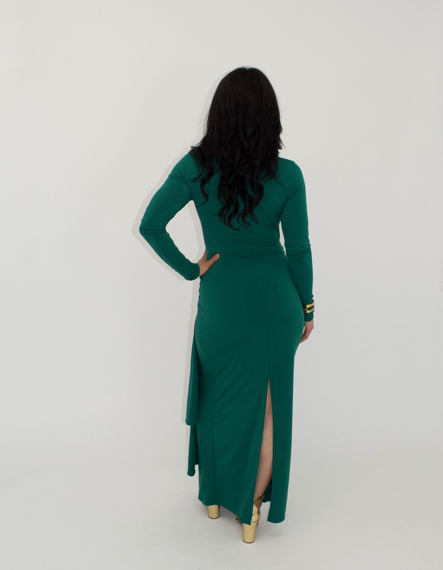 Emerald Tie Front Maxi