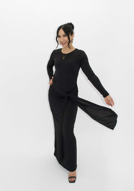 Sev Tie Front Maxi Dress